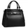 Samantha look Henkeltasche Leder Black