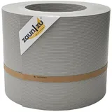 zaunzu® Doppelstabmattenzaun 26 m x 19 cm Steingrau/Metall