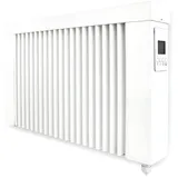 Evarmo Elektroheizung areo smart base niedrige Flächenspeicherheizung 800 Watt - digitales Thermostat mit LCD-Display - Option zur Appsteuerung von eVARMO