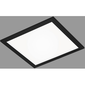 Briloner LED-Panel Simple, schwarz, ultraflach, 30x30cm
