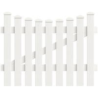KM Zaun Zauneinzeltür Meran Unterbogen 104,2 x 80 cm, weiß, DIN links