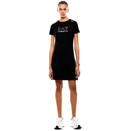 EA7 Kleid Kurzarm Schwarz XS