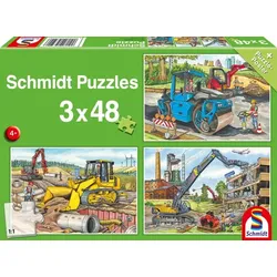 Meine liebsten Baustellenfahrzeuge Puzzle 3x48 Teile