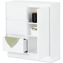 Tchibo - Bad-Sideboard - 80x33x88,5cm - weiß - Holz