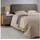 Idimex Kopfteil NAOFE gepolstert mit Wandbefestigung grau - Bettkopfteil 120 cm, headboard mit Kunstlederbezug für Einzelbett, Kopfende