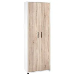 Aktenschrank Serie 200 Weiß/Eichefarben