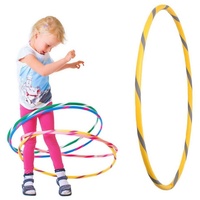 Hoopomania Hula-Hoop-Reifen Bunter Kinder Hula Hoop für kleine Profis, Ø80cm, Gelb-Grau gelb|grau Ø 80 cm