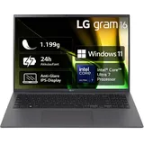 LG gram 16 Core Ultra 7 155H 32GB/2TB SSD, Win11 grau