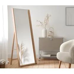 Tchibo - Standspiegel mit Rahmen aus Bambus - 61,5x46x156cm - naturfarben - Bambusholz / Glas