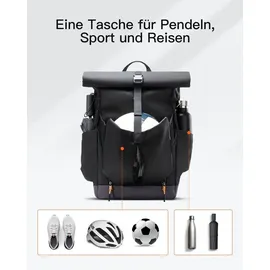 Inateck Laptop RollTop 25 l schwarz