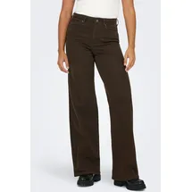 Only Jeans ONLMADISON BLUSH HW WIDE comfort/relaxed in Dark Brown Denim | Gr.: M/L30