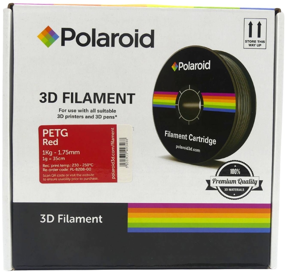 Polaroid Filament rot PETG PL-8208-00 Kassette 1,75 mm 1 kg
