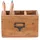 DESIGN DELIGHTS Stiftehalter-Box, Honig, Holz, 19x12x10 cm, Arbeitszimmer, Schreibtische