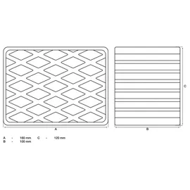 BGS 7008 Gummiauflage für Hebebühnen | 160 x 120 x 100 mm