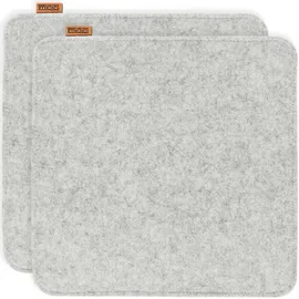 MIQIO Sitzkissen 40 x 40 cm Grau