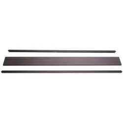 Abschluss-Set für WPC-Sichtschutz Savoie, Abschlussprofil Windschutz, Alu-Pfosten ~ 180cm, anthrazit