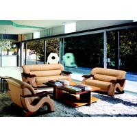 JVmoebel Sofa »Sofagarnitur Leder Sofa Set 3+2 (ohne Sessel) Couch Sitz Polster Garnitur 2033« beige