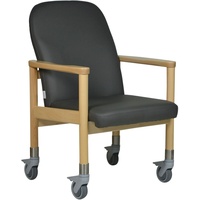 Devita Stuhl mit Rollen und Schiebegriff Lübeck 50 cm Sitzhöhe 1 St