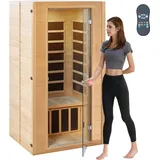 Infrarotkabine - Infrarotsauna Wärmekabine 1-2 Personen - 1400W - Saunakabine für Wellness und Entspannung