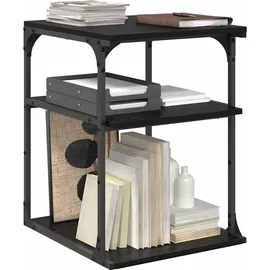teenpull vidaXL Druckerständer Schwarz Eichen-Optik 43 x 48 x 64 cm