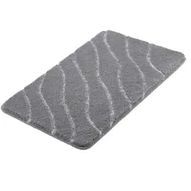 KLEINE WOLKE Badteppich Tram Grau 140 x 80 cm