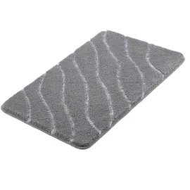 KLEINE WOLKE Badteppich Tram Grau 140 x 80 cm