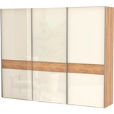 Home Affaire Schwebetürenschrank »Gala«, Schränke Gr. B/H/T: 272 cm x 224 cm x 65 cm, Breite 272, 3 St., Basisausführung, beige (beige, pacific walnut) Schwebetürenschränke und Schiebetürenschränke