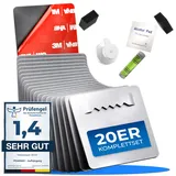 PEARWAY Bilderhaken Selbstklebend extra stark I ORIGINAL 3M Kleber I Bilder Aufhängen ohne Bohren I Bildaufhänger Selbstklebend für Acrylglasbilder I Klebehaken Bilder I Bild aufhängen ohne bohren