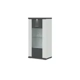 Sconto Vitrine Titan ¦ grau ¦ Maße (cm): B: 66 H: 131 T: 42