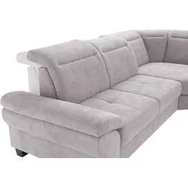 OTTO home Eckcouch Mikrofaser 3-Sitzer Silber