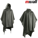 Mivall Regenponcho Trapper Regenschutz Tarp Regenjacke Regencape Regenumhang