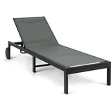 Blumfeldt Lucca Lounger Liegestuhl Polyester Aluminium 4-Stufen