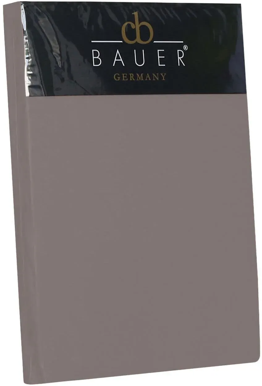 Curt Bauer Mako-Satin Spannbetttuch 140x200 cm | stein - grau