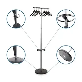 HJH Office Garderobenständer Space I Schwarz