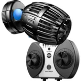 Wiltec SunSun CW-120 Strömungspumpe 700-8000 l/h 20 W Aquarium Pumpe mit einstellbarer Wellenform, Wellenzyklus und Pumpleistung, mit Tag- und Nachmodus