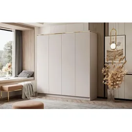 lookway Kleiderschrank Aurora 4D 0 x 0 x 0 cm Beige/Gold