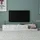 moebel17 Majör TV-Lowboard 180x30 cm Weiß Melamin