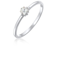 Elli Zirkonia Solitär 925 Silber Ringe Damen