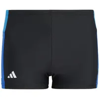 Adidas Colourblock 3-Streifen Boxer-Badehose Black / Bright Royal / Royal Blue 164