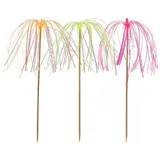 Papstar 100 Deko-Picker 15,5 cm neon "Feuerwerk"