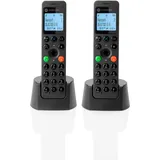 Motorola DOT202 Twin, Telefon, Schwarz