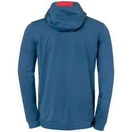 Kempa Player Trainingsjacke mit Kapuze ice grau/fluo rot 164