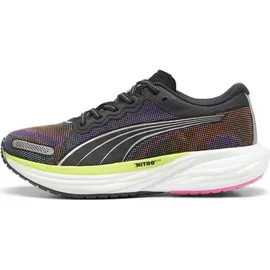Puma Deviate Nitro 2 Psychedelic Rush Laufschuhe - Black / Lime Pow / Poison Pink - EU 38