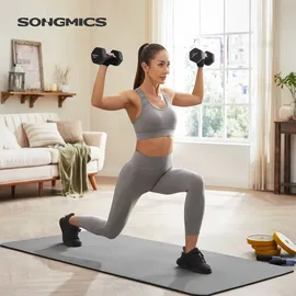 Songmics Kurzhantel 2er Set 2 x 5 kg Neopren schwarz