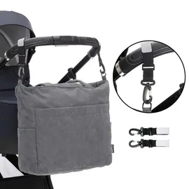 fillikid Baby on Tour Wickeltasche Cord Grau