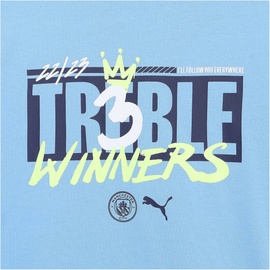 Puma Herren, Shirt, MCFC Treble Winners Tee, Blau, XL