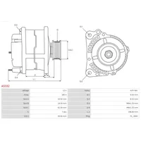 AS-PL Generator OPEL,RENAULT,NISSAN A5332 A003TX0481AM,4420658,95515975 Lichtmaschine,Dynamo,Lima,Altenartor 95521357,7485121829,2310000Q3F,231001822R