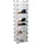 Relaxdays Schuhregal 49 x 37 x 0 cm schwarz/transparent