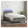 vidaXL Boxspringbett 90 x 200 cm Dunkelgrau