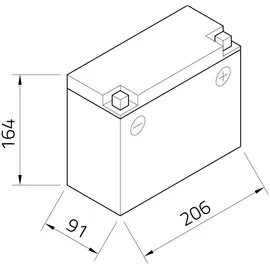 Intact GEL12-N50-18L-A 20 Ah 300 A